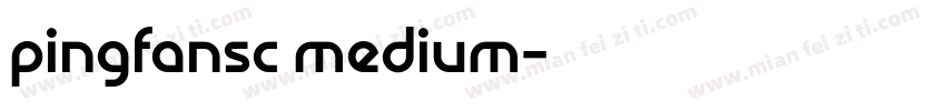 pingfansc medium字体转换